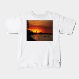 Sunset in the Danube Delta Kids T-Shirt